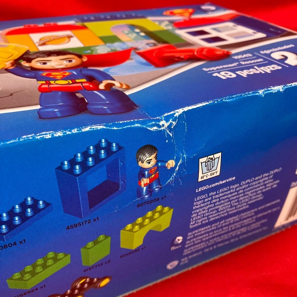 LEGO 10543 Duplo Superman Rescue Building Toy Set DC Comics Heroes 2014 Good